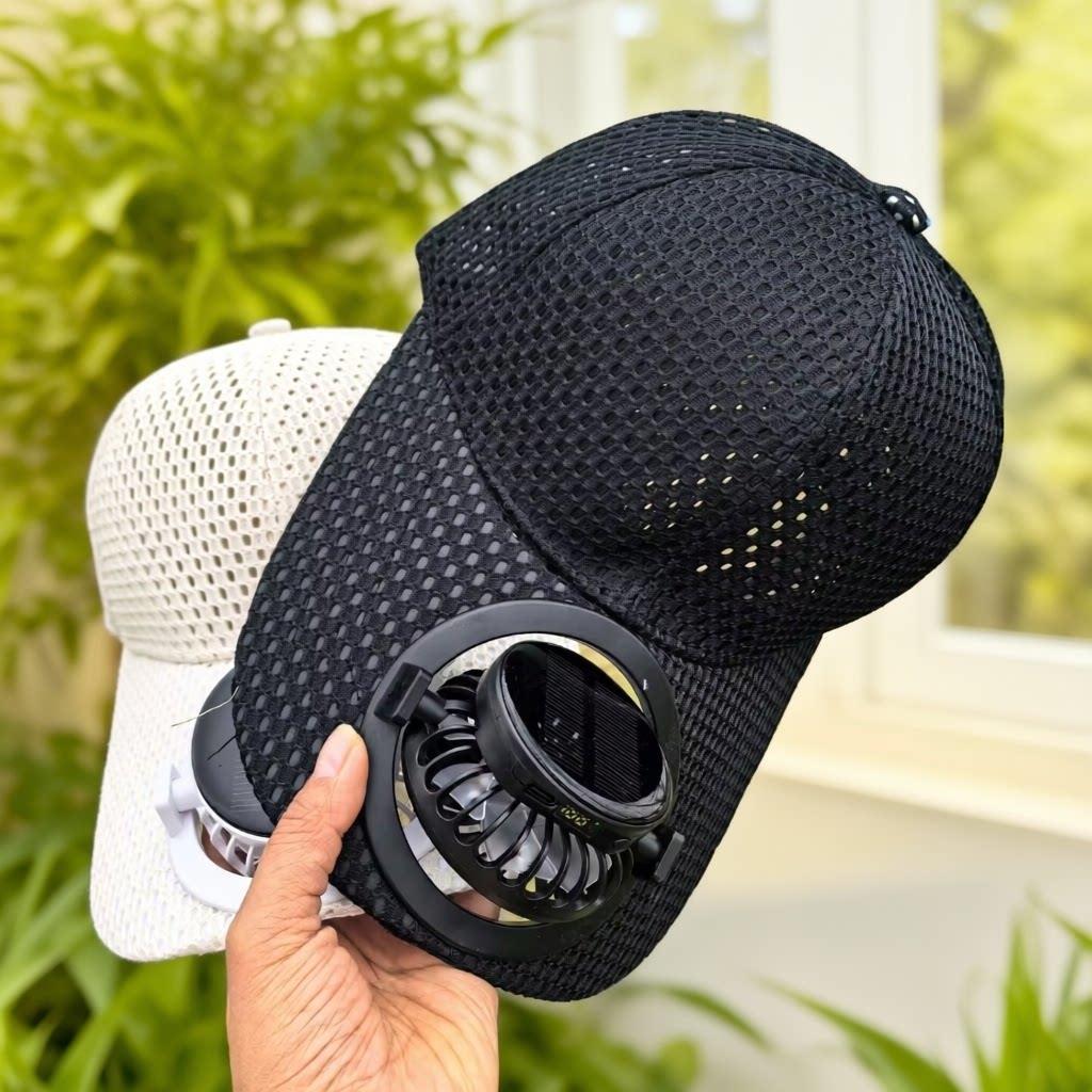 Breathable sports cap with removable USB fan Bowlift
