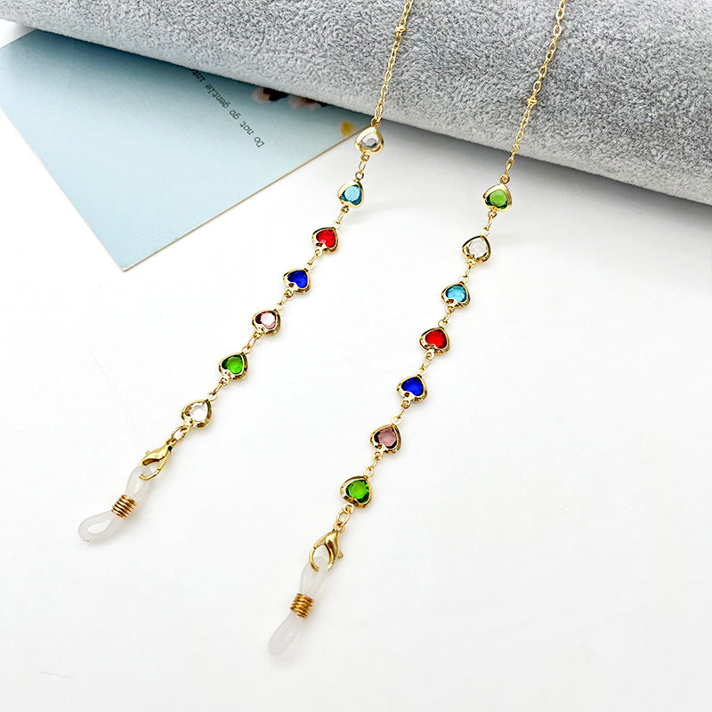 Heart-Shaped Eyewear Chain Acalora