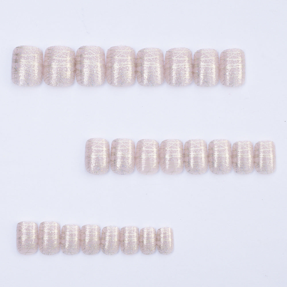 Artificial nails with elegant glitter design Acalora