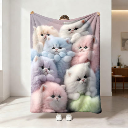 Unisex Music-Themed Fleece Blanket