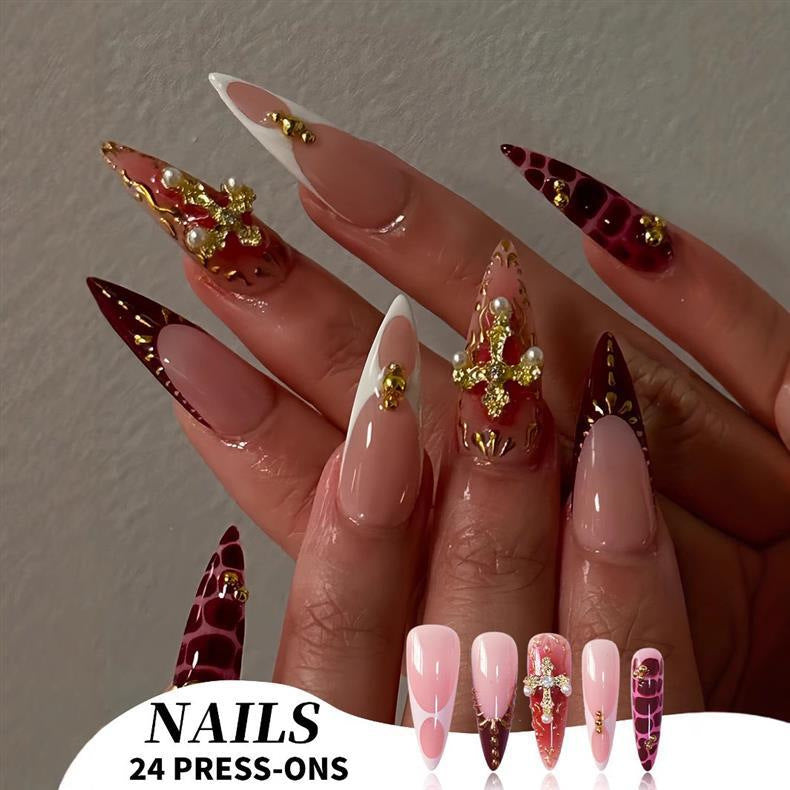 Elegant Stiletto Press-On Nail Set Acalora