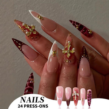 Elegant Stiletto Press-On Nail Set Acalora