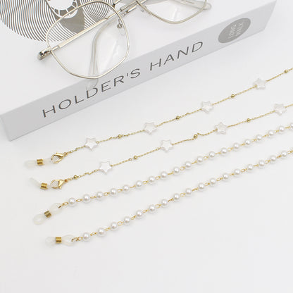 Star-Embellished Eyewear Chain Acalora