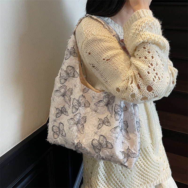 Embroidered Canvas Tote Bag Acalora