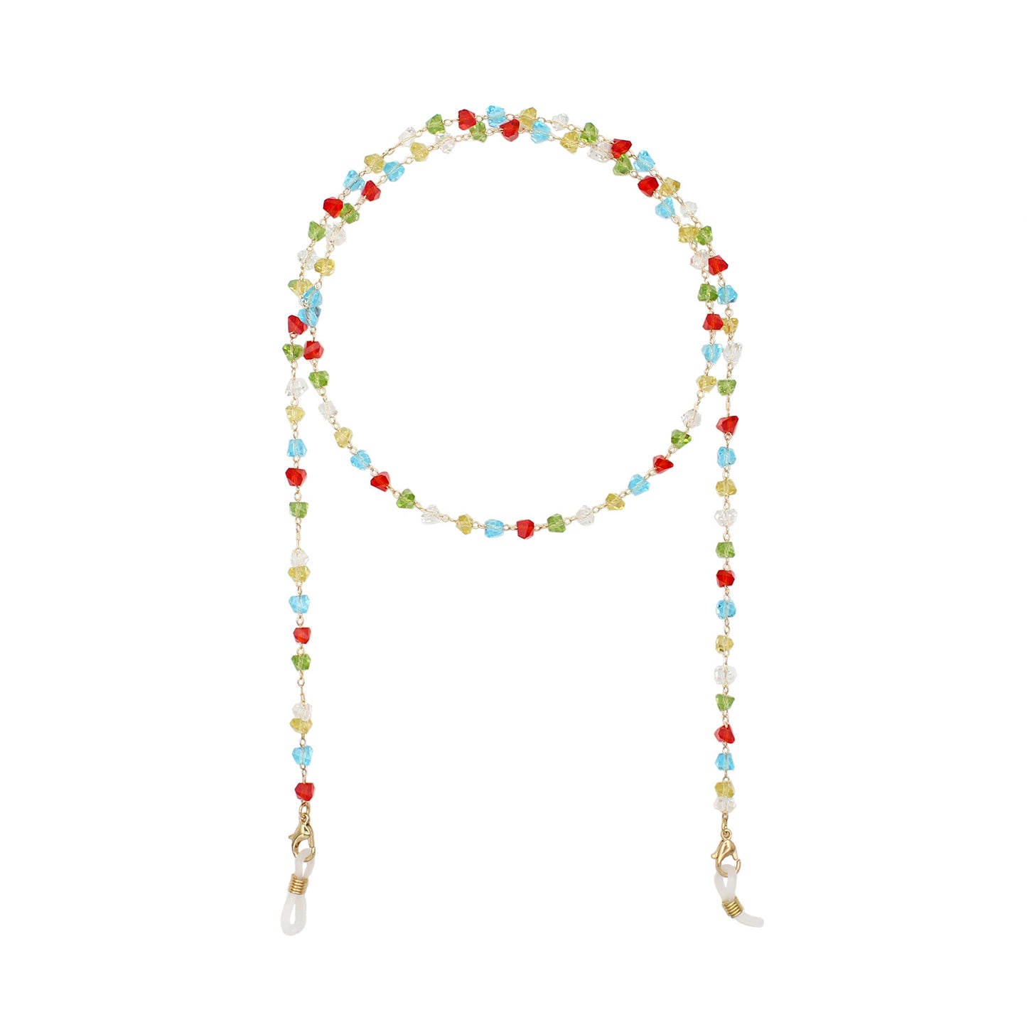 Heart Shaped Beaded Eyewear Chain Acalora