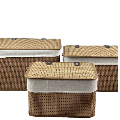 Multifunctional Storage Box Made of Bamboo Acalora