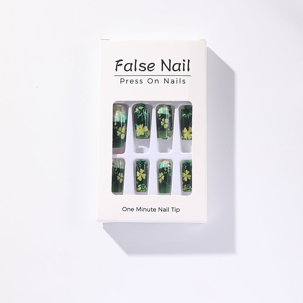 Botanical Design Acrylic Nails Acalora