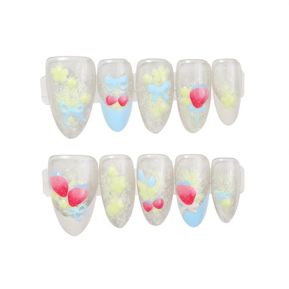 Playful Decorative Press-On Nail Set Acalora