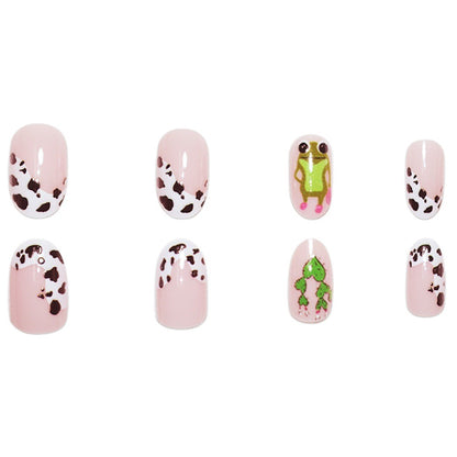 Playful Animal-Themed Press-On Nail Art Acalora