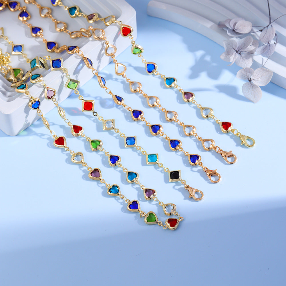 Colorful Gemstone Statement Bracelet Acalora