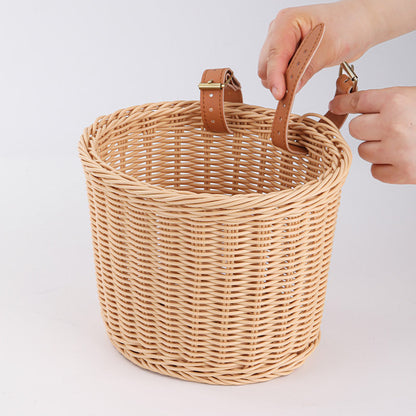 Women's bicycle basket with sturdy carrying handles Bowlift