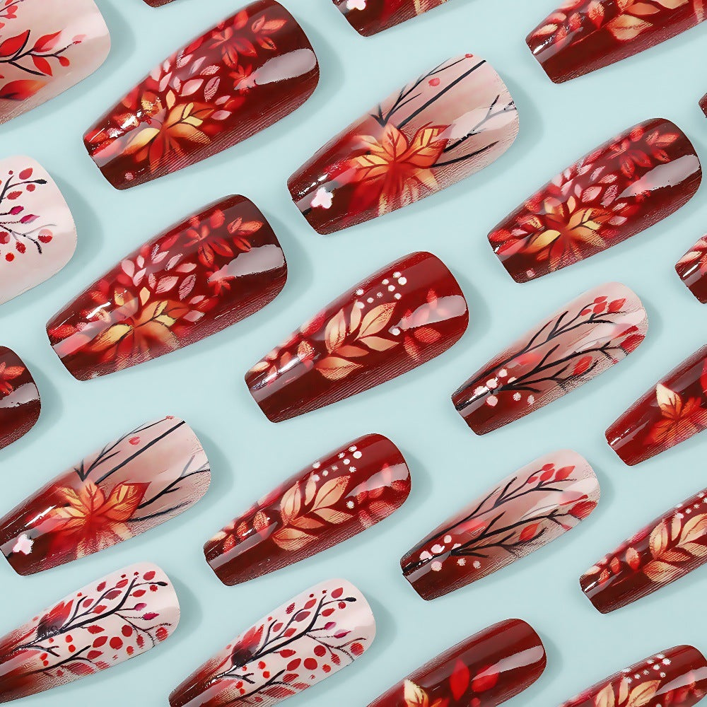 Artificial nails with floral design Acalora