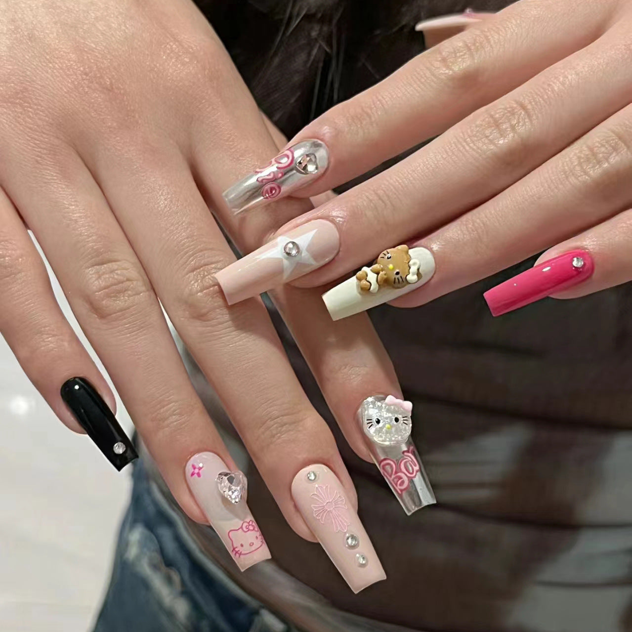 Cute Cartoon Nail Art Set Acalora