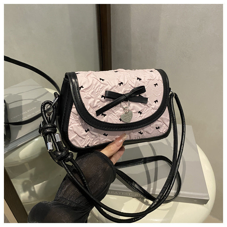 Adorable Bow-Embellished Crossbody Bag Acalora