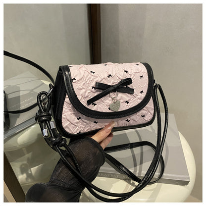 Adorable Bow-Embellished Crossbody Bag Acalora