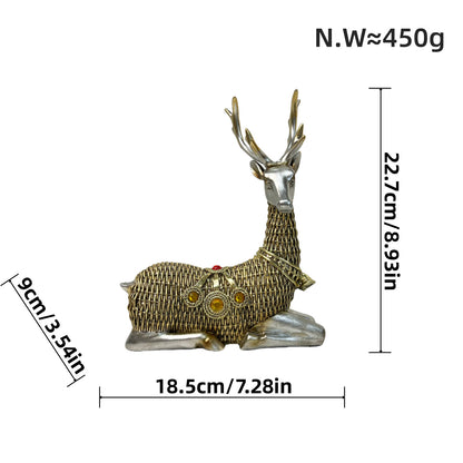 Decorative deer figure with glitter details Acalora