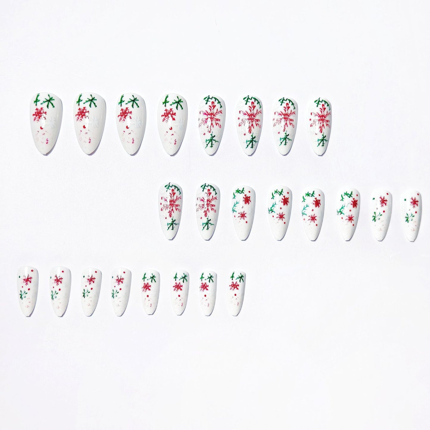 Artistic Snowflake Design Nail Art Acalora
