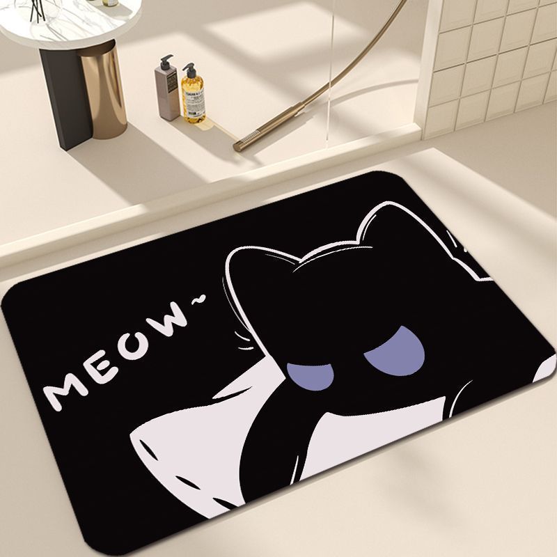 Cute Cat Design Bath Mat