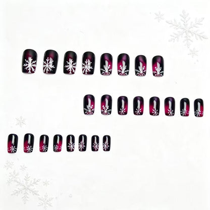 Winter-Themed Detailed Nail Art Acalora