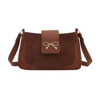 Stylish Faux Suede Handbag Acalora