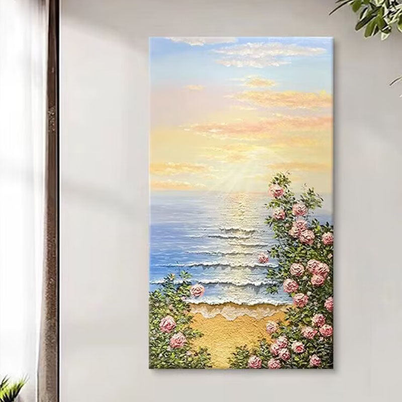 Scenic Coastal Landscape Canvas Artwork