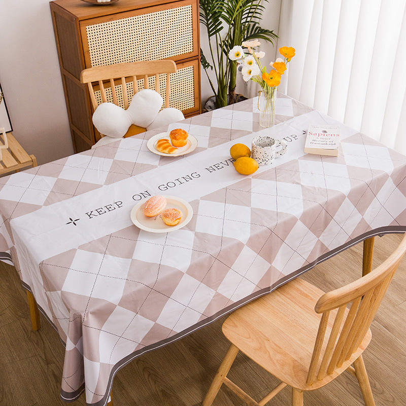 Checkered Pattern Tablecloth