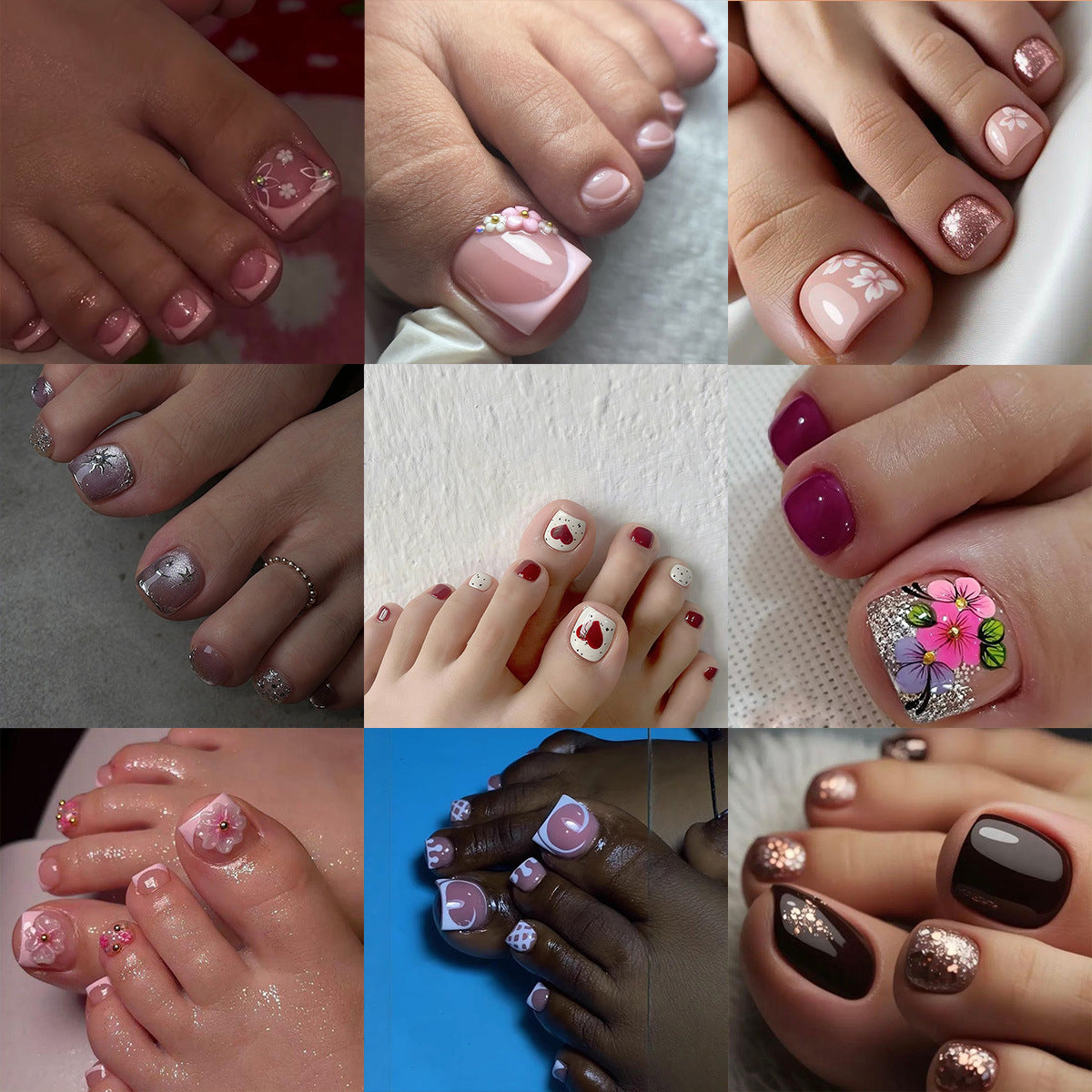 Artificial nails for elegant foot care Acalora