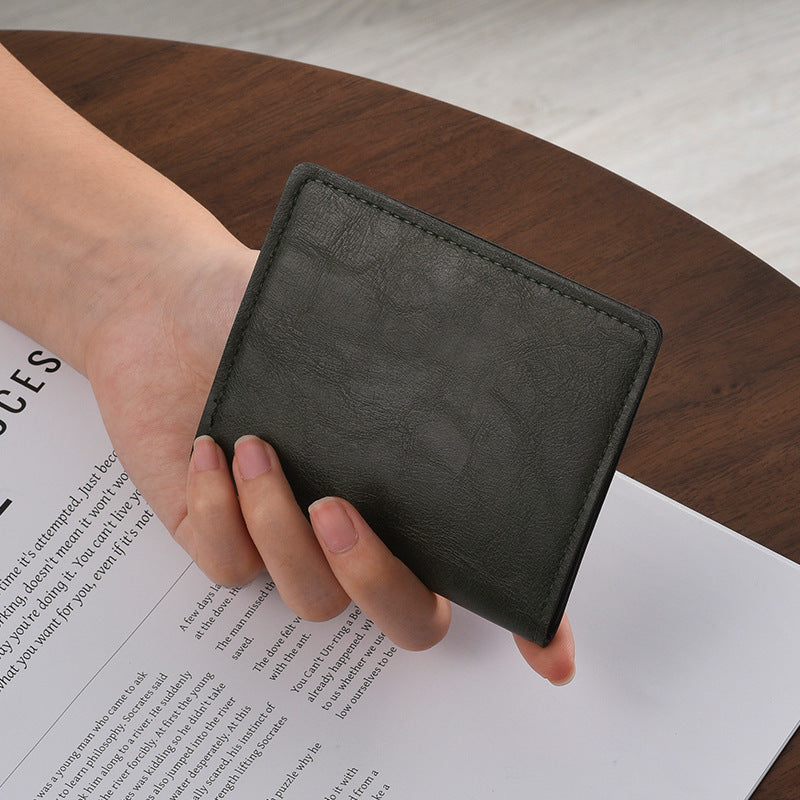 Compact Leather Card Holder Acalora