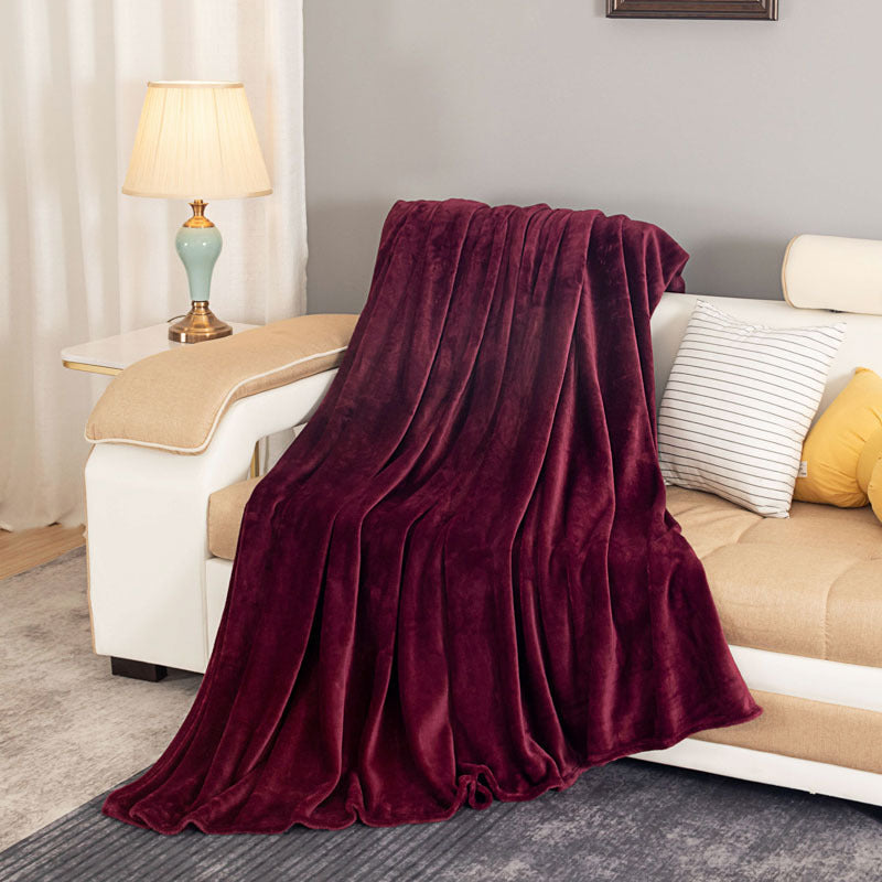Plush Fleece Throw Blanket
