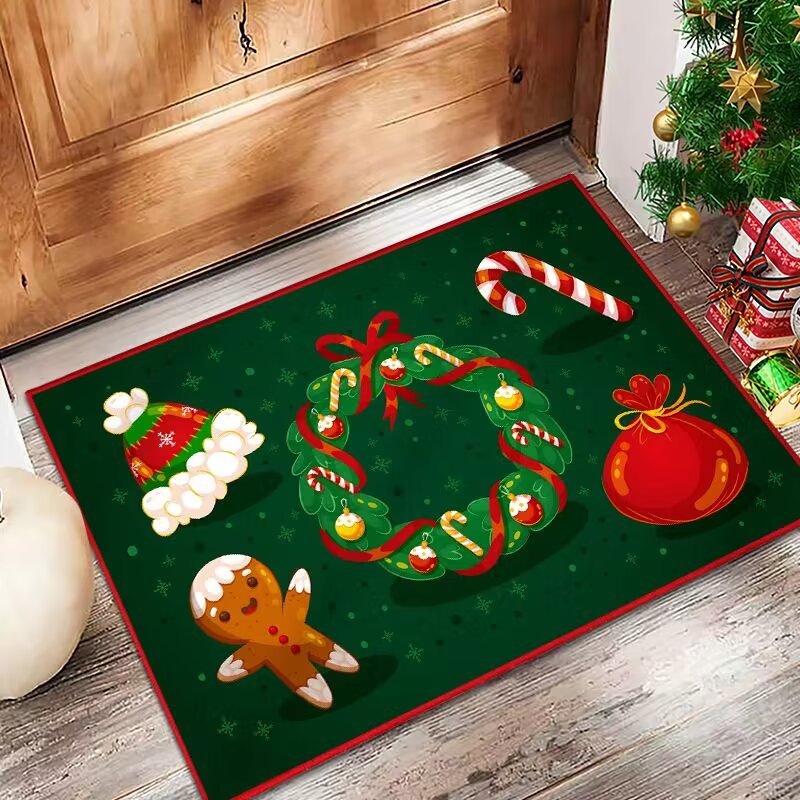 Festive Holiday Door Mat