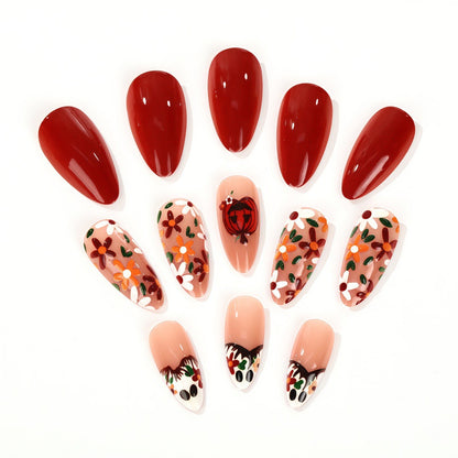 Artificial nails with autumn motifs Acalora