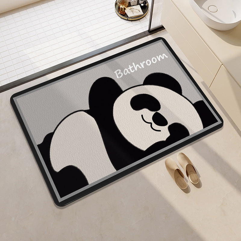 Playful Cat-Themed Bath Rug