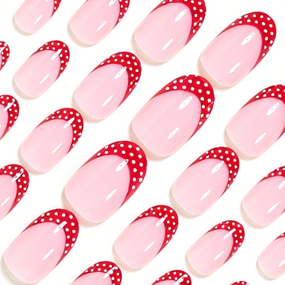 Decorative French Tip Nail Art Set Acalora