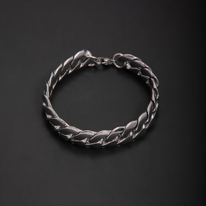 Bold Cuban Link Chain Bracelet Acalora