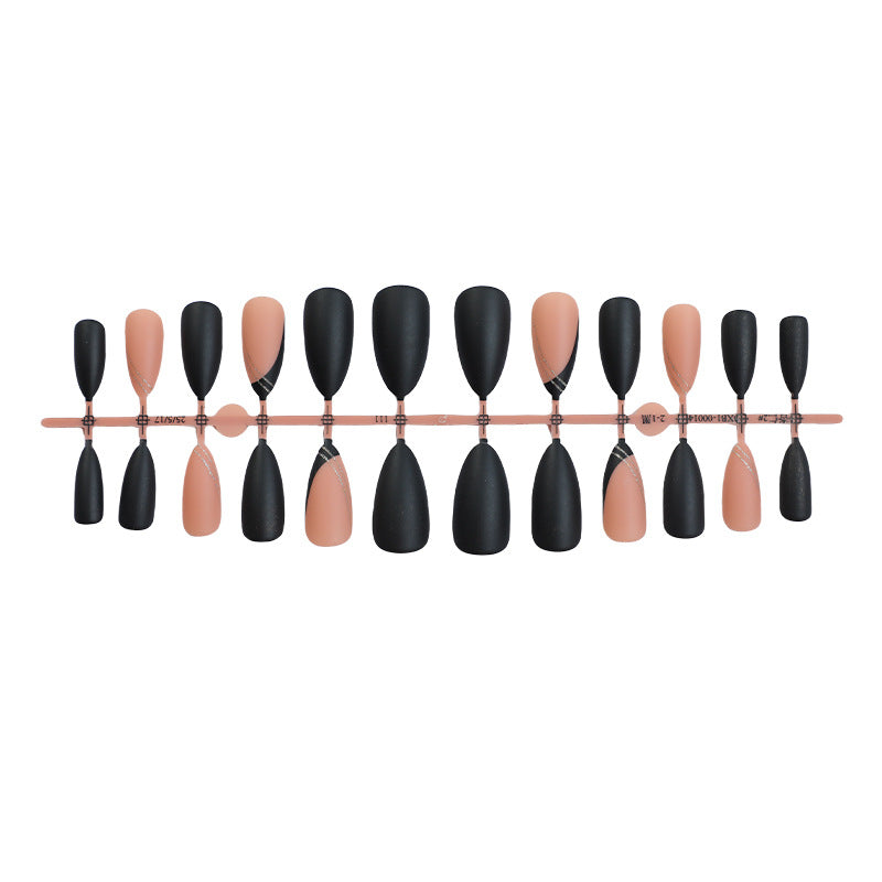 Elegant Press-On Nail Set with Matte and Glossy Finish Acalora