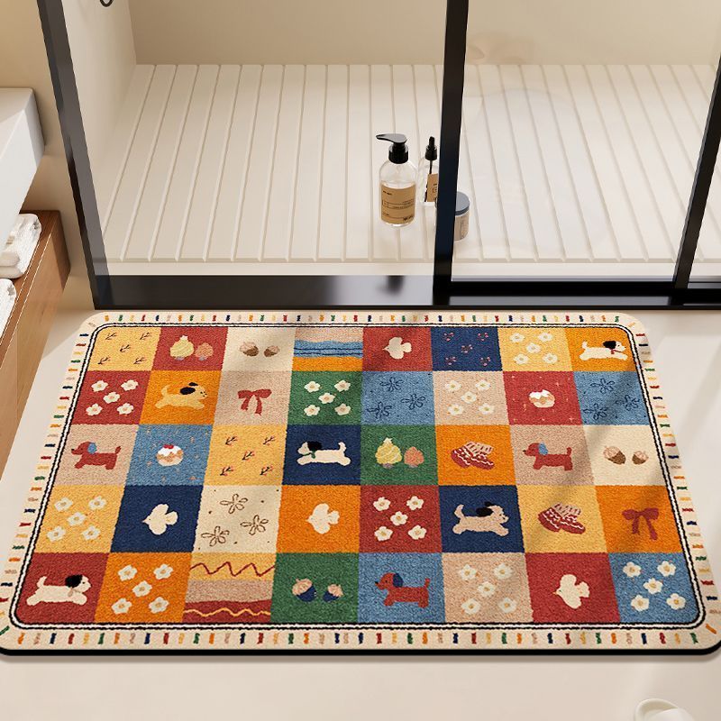 Cute Bear-Themed Bath Mat