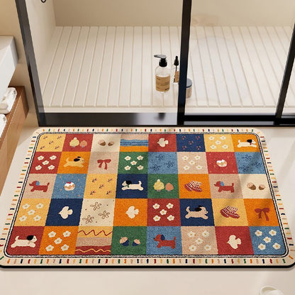 Cute Bear-Themed Bath Mat