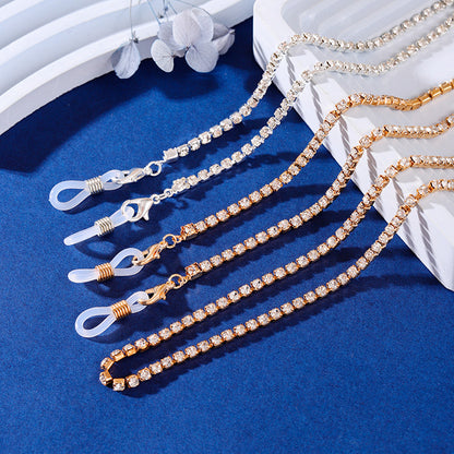 Rhinestone Eyewear Retainer Chain Acalora