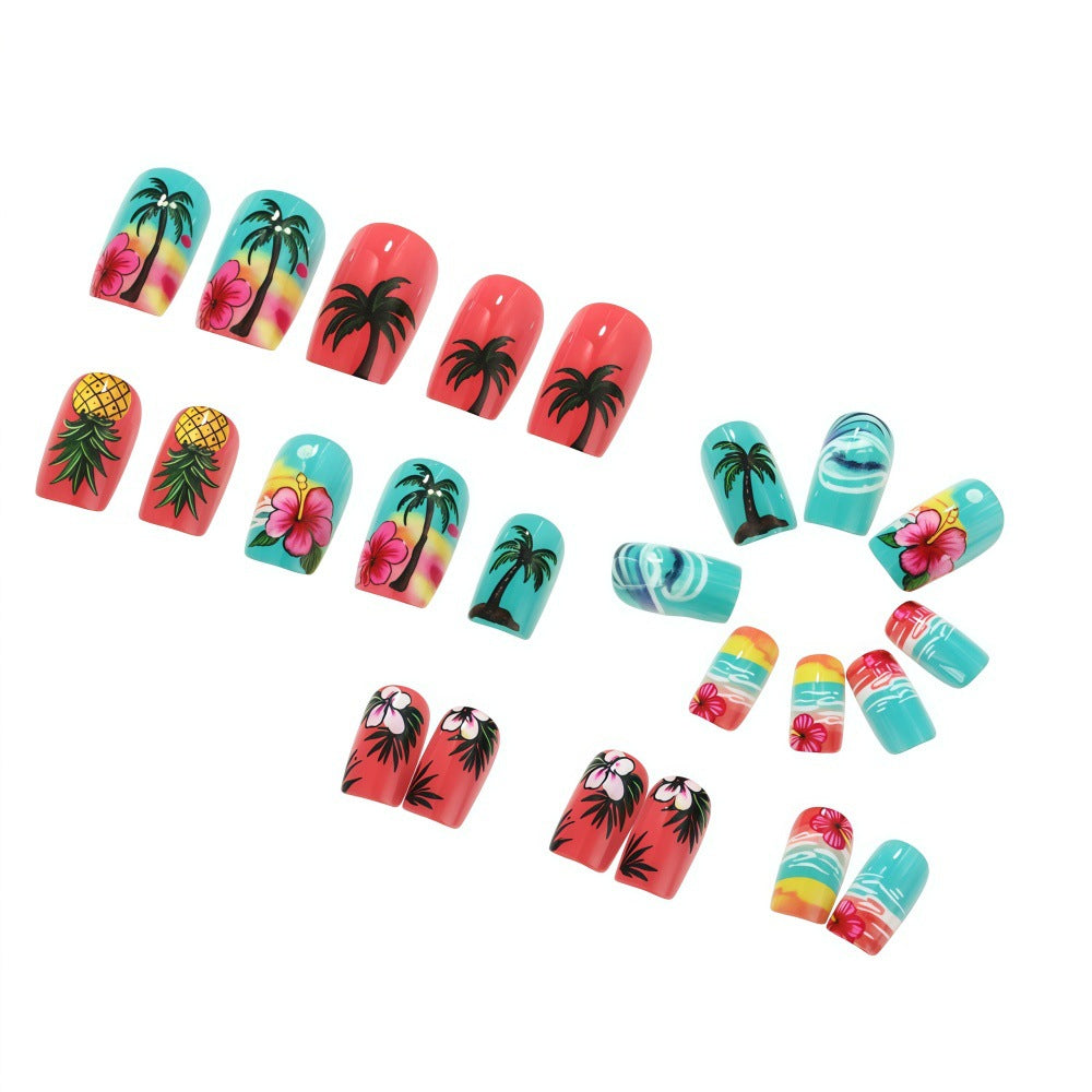 Tropical Style Artificial Nails Acalora