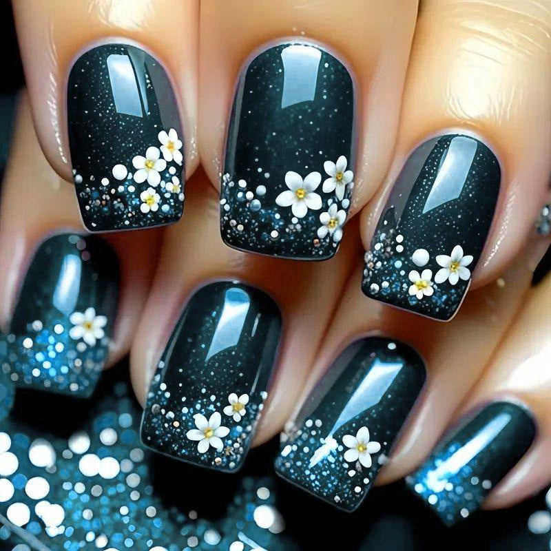 Halloween Nail Art Set with Creative Designs and Sparkling Details Acalora
