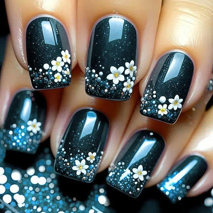 Halloween Nail Art Set with Creative Designs and Sparkling Details Acalora