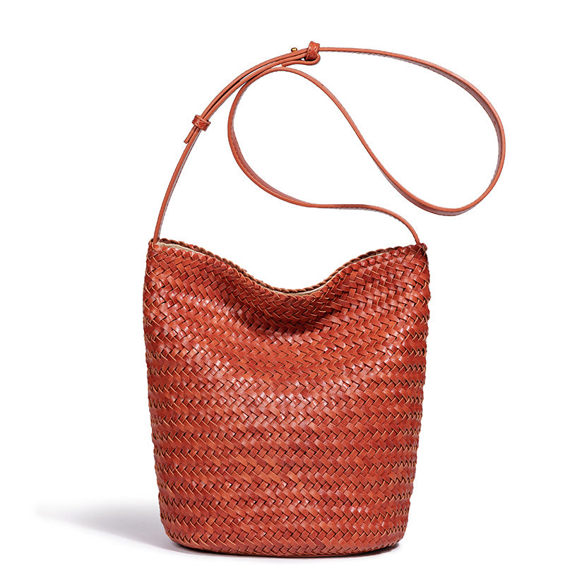 Handcrafted Woven Bucket Bag Acalora