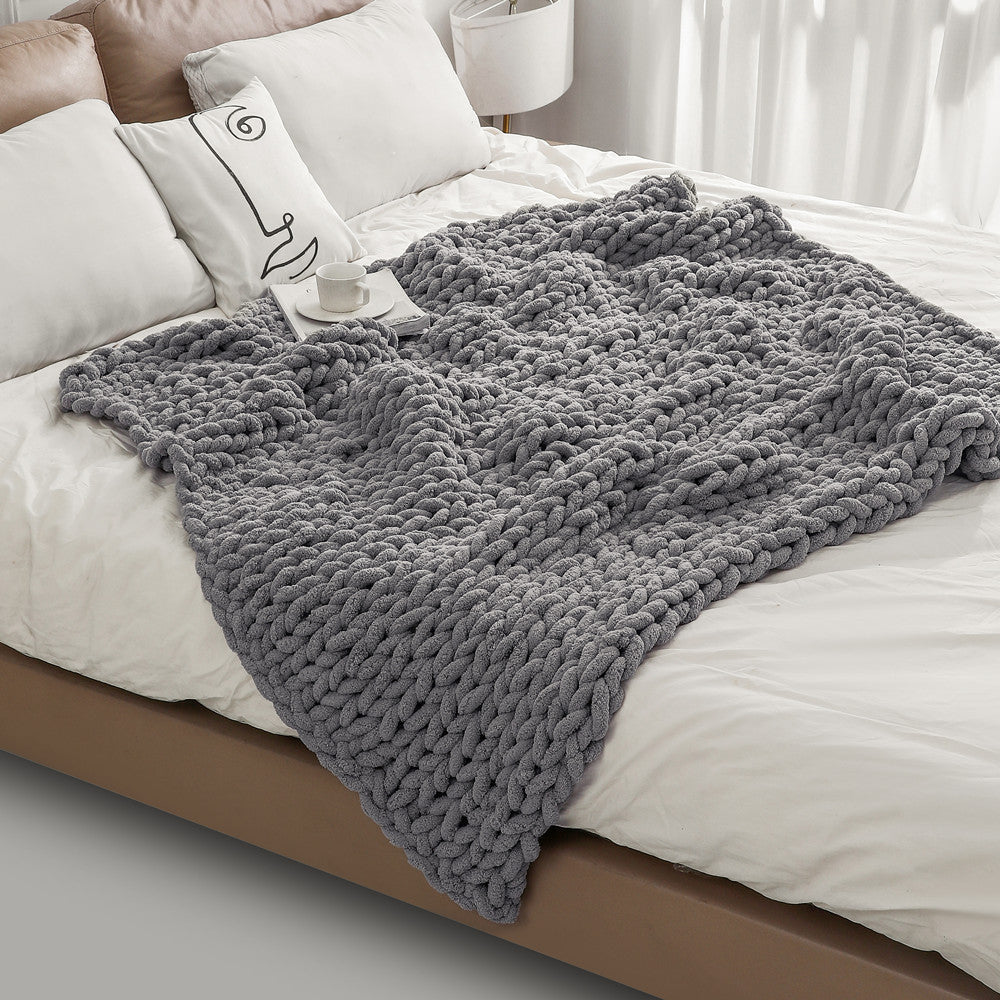 Chunky Knitted Blanket