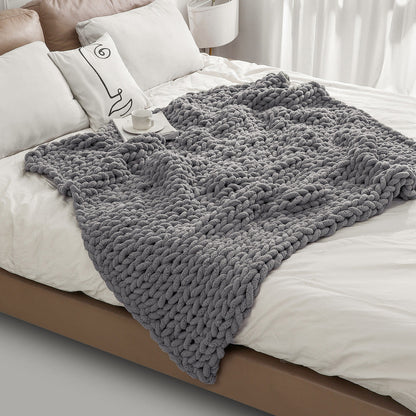 Chunky Knitted Blanket