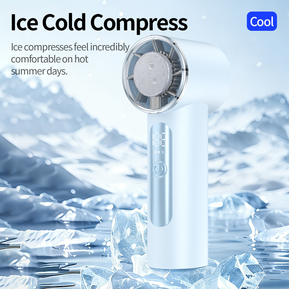 Unisex Portable Ice-Cooling Handheld Fan Bowlift
