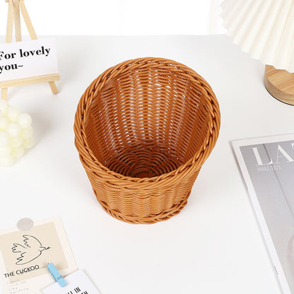 Decorative Woven Round Basket Acalora