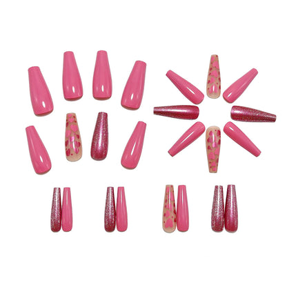 Artificial nails with heart design Acalora