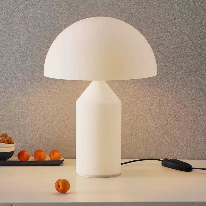 Modern Stylized Table Lamp with Dome Shade