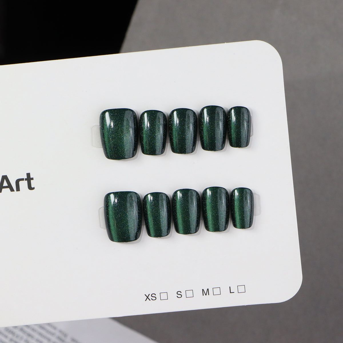 Elegant Shimmering Press-On Nail Art Acalora