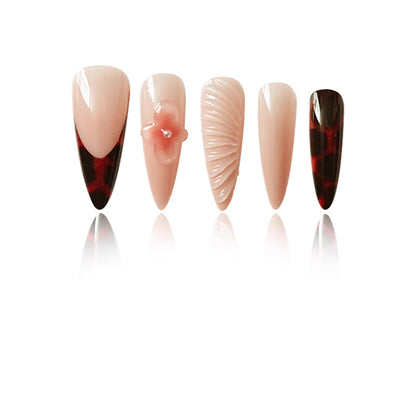 Premium Stiletto Press-On Nail Art Set Acalora